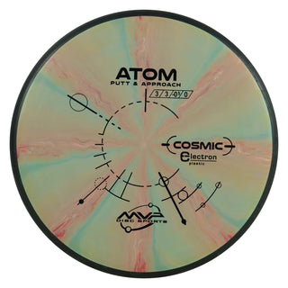 MVP Disc Golf Cosmic Electron Atom Putt and Approach 3/3/0/1 Red Green 172 grams