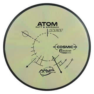 MVP Disc Golf Cosmic Electron Firm Atom Putt and Approach 3/3/0/1 Pastel Green 171 grams