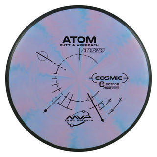 MVP Disc Golf Cosmic Electron Firm Atom Putt and Approach 3/3/0/1 Purple Blue 175 grams
