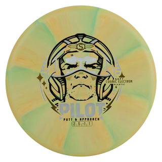 Streamline Disc Golf Cosmic Electron Pilot Soft Putter 2/5/0/1 Yellow Green 173 grams