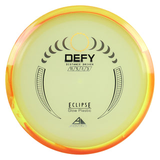 Axiom Disc Golf Eclipse Glow Defy Distance Driver 11/5/-1/3 Glow/Yellow Red 166 grams