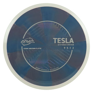 MVP Discs Sports Project Lab Coat Cosmic Neutron Tesla Distance Driver 9/5/-1/2 Maroon Blue 174 grams