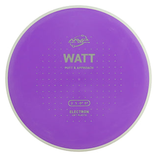 MVP Discs Sports Project Lab Coat Electron Soft Watt Putt and Approach 2/5/-0.5/0.5 Purple 170 grams
