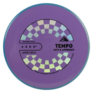 Axiom Discs Project Lab Coat Neutron Tempo Putter 4/4/0/2.5 Purple/Blue 166 grams