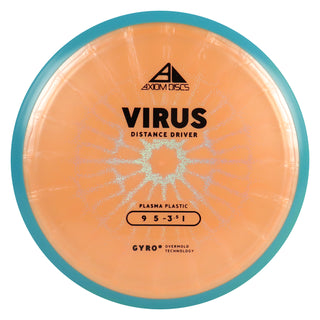 Axiom Discs Project Lab Coat Plasma Virus Distance Driver 9/5/-3.5/1 Peach/Blue 164 grams