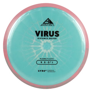 Axiom Discs Project Lab Coat Plasma Virus Distance Driver 9/5/-3.5/1 Light Blue/Pink 174 grams