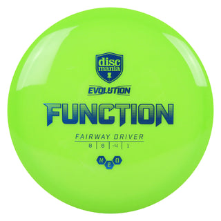 Discmania Disc Golf Evolution Neo Function Fairway Driver 8/6/-4/1 Green/Navy 172 grams