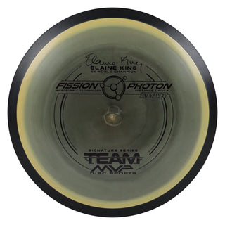 MVP Disc Golf Fission Elaine King Photon Distance Driver 11/5/-1/2.5 Black Yellow 172 grams