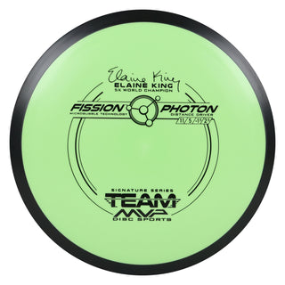MVP Disc Golf Fission Elaine King Photon Distance Driver 11/5/-1/2.5 Lime Green 165 grams