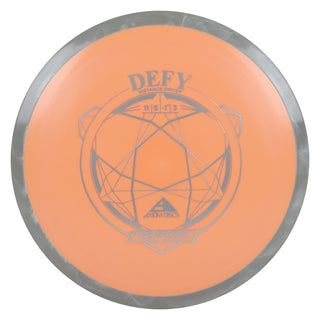 Axiom Disc Golf Fission Defy Distance Driver 11/5/-1/3 Orange/Grey White 174 grams