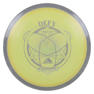 Axiom Disc Golf Fission Defy Distance Driver 11/5/-1/3 Yellow/Grey White 159 grams