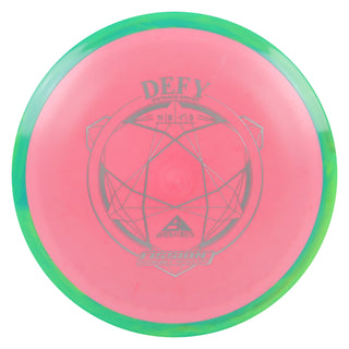 Axiom Disc Golf Fission Defy Distance Driver 11/5/-1/3 Pink/Green 147 grams
