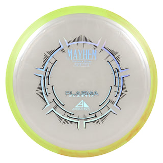 Axiom Disc Golf Plasma Mayhem Distance Driver 13/5/-1.5/2 Pearl/Yellow Red 174 grams