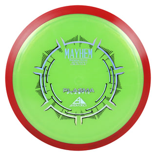 Axiom Disc Golf Plasma Mayhem Distance Driver 13/5/-1.5/2 Green/Red 174 grams