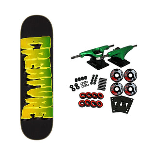 Creature Complete Logo Outline Stumps Black/Green 8.25" x 31.8"