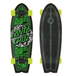 Santa Cruz Skateboard Cruisr Complete Flier Collage Dot Shark 8.8" x 27.7"