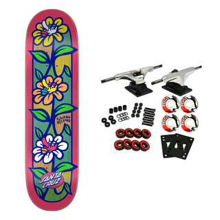 Santa Cruz Skateboard Complete Delfino Flower Crew VX 8.25" x 31.6"