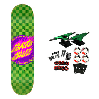 Santa Cruz Skateboard Complete Flame Dot Check 8.0" x 31.6"