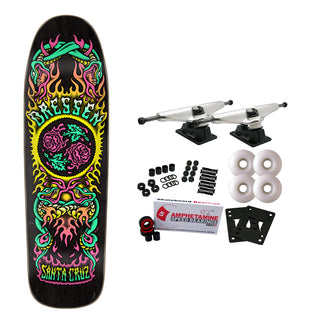 Santa Cruz Skateboard Complete Dressen Rose Crew Two Shaped 9.31" x 32.36"