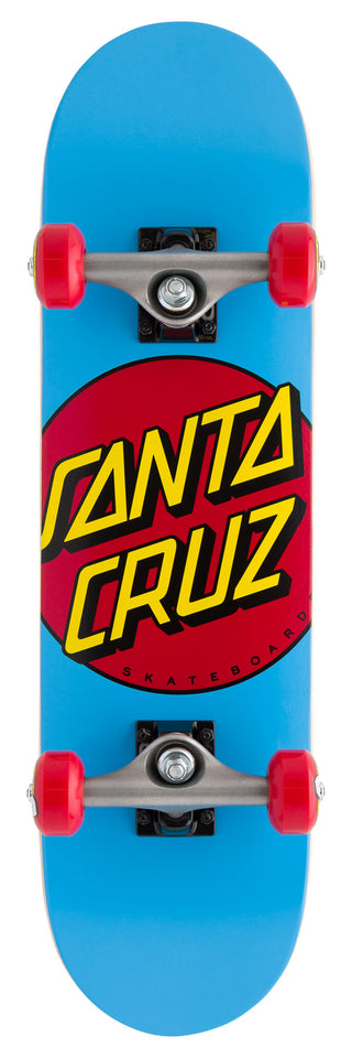 Santa Cruz Skateboard Complete Classic Dot Blue 7.25" x 27"