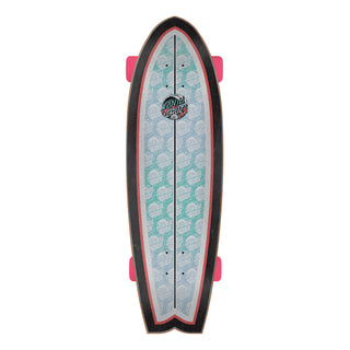 Santa Cruz Skateboard Cruiser Wave Dot Mushroom Splice Shark 9.00" x 29.70"
