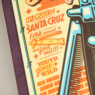 Santa Cruz Skateboard Deck Delfino Switchblade Comb 8.25" x 31.6"