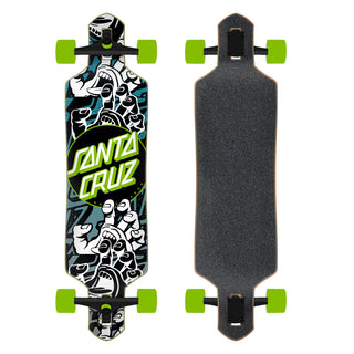 Santa Cruz Longboard Complete Handled Dot Drop Thru 9.0" x 36"