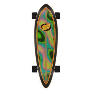 Santa Cruz Longboard Complete Oval Flame Lava Dot Pintail 9.20" x 33"
