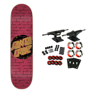 Santa Cruz Skateboard Complete Scrawl Brick Dot 8.25" x 31.8"