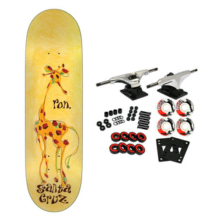 Santa Cruz Skateboard Complete Ron Whaley 30 Year Giraffe VX Everslick 9.0" x 32.15"