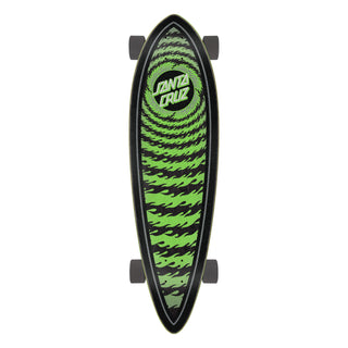 Santa Cruz Longboard Complete Flame Ringed Dot Pintail 9.2" x 33"