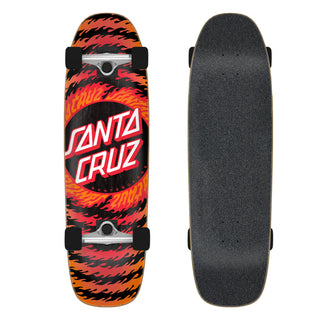 Santa Cruz Skateboard Cruiser Complete Flame Ringed Dot Street 8.4" x 29.4"