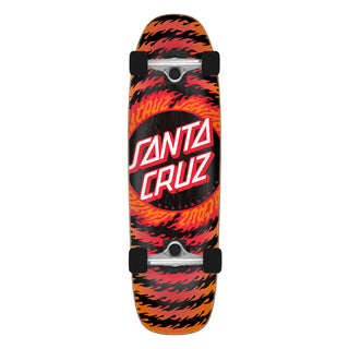 Santa Cruz Skateboard Cruiser Complete Flame Ringed Dot Street 8.4" x 29.4"
