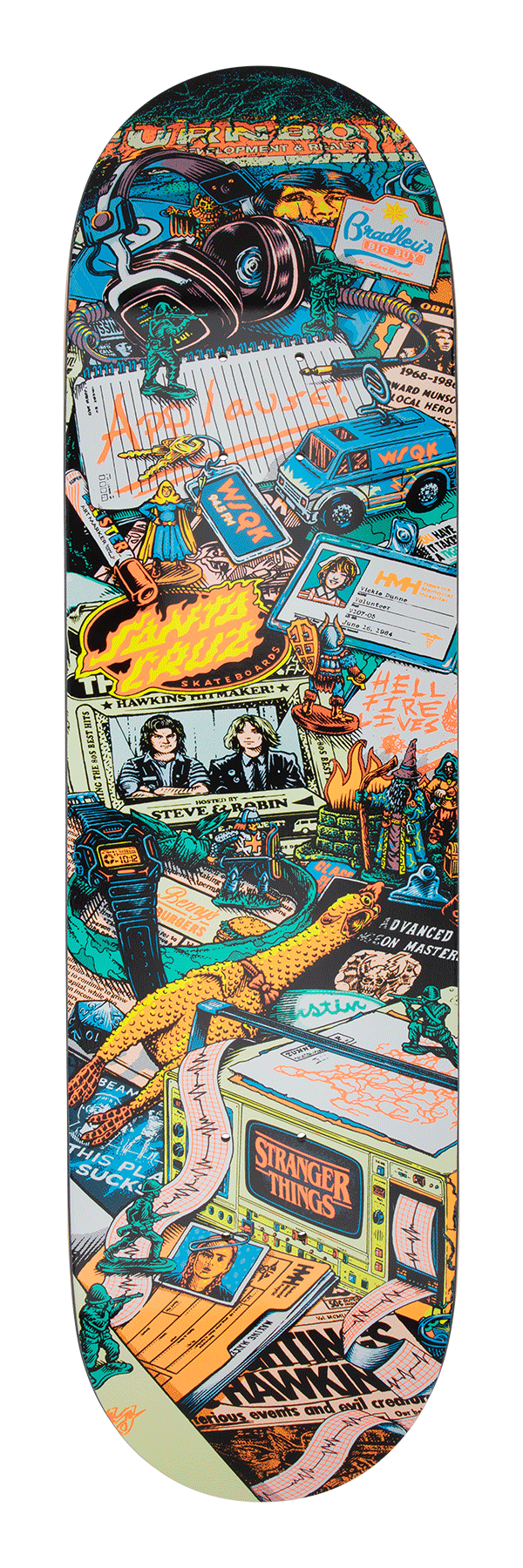 Santa Cruz x Stranger Things Skateboard Deck Season 5 8.5 Santa Cruz x Stranger Things Skateboard Deck Season 5 8.5