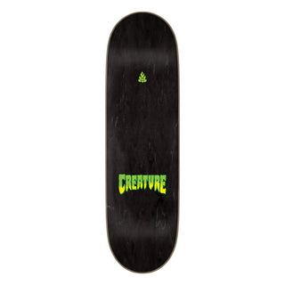 Creature Skateboard Deck Logo Spray Stumps Black 9.0" x 32.15"