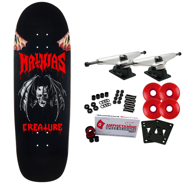 Creature Skateboard Complete Mathias Torres Skull Bat 9.55
