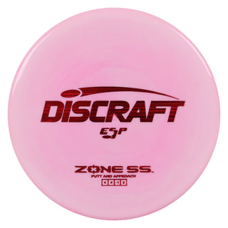 Discraft Disc Golf ESP Zone SS Putt and Approach 4/4/-1/2 Light Pink/Red Lines