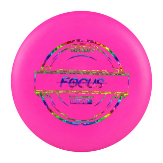Discraft Disc Golf Putter Line Focus 2/2/-1/2 Pink/Rainbow Shatter 173-174g