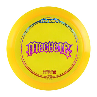 Discraft Disc Golf Z Line Machete Distance Driver 11/4/0/4 Mango/Rainbow Shatter 173-174g