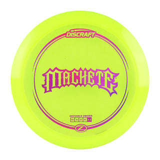 Discraft Disc Golf Z Line Machete Distance Driver 11/4/0/4 Yellow/Purple Holo 173-174g