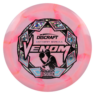 Discraft Disc Golf Anthony Barela USDGC ESP Swirl Venom Pop Top Pink/Snowflakes/Holo Stars 170-172g