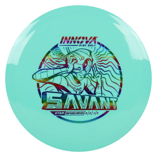 Innova Disc Golf Star Savant Distance Driver 9/5/-1/2 Teal/Rainbow 173 grams
