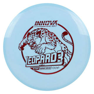 Innova Disc Golf Star Leopard3 Fairway Driver 7/5/-2/1 Light Blue/Red 170 grams