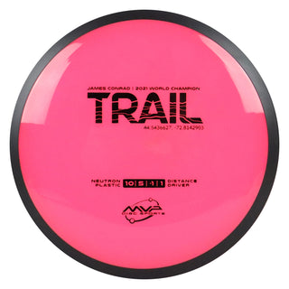 MVP Disc Golf James Conrad Neutron Trail Distance Driver 10/5/-1/1 Hot Pink 175 grams