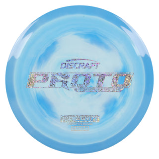 Discraft Disc Golf Ricky Wysocki Prototype Hallux Distance Driver 10/5/0/3 Blue White/Holo Shapes 174g