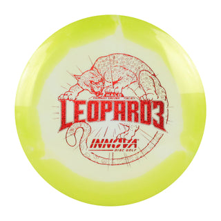 Innova Disc Golf Halo Star Leopard3 Fairway Driver 7/5/-2/1 Yellow White/Red Shimmer 169 grams