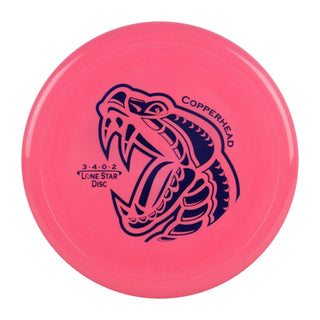 Lone Star Disc Golf Bravo Copperhead Putter 3/4/0/2 Bright Pink/Navy 172 grams
