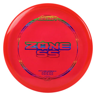 Discraft Disc Golf Z Line Zone SS Putter 4/4/-1/2 Red/Rainbow Lines 173-174g