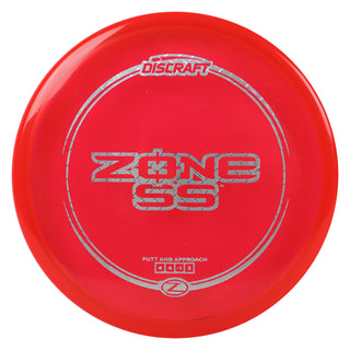 Discraft Disc Golf Z Line Zone SS Putter 4/4/-1/2 Red/Metal Plate 173-174g