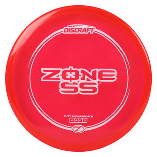 Discraft Disc Golf Z Line Zone SS Putter 4/4/-1/2 Red/White 170-172g